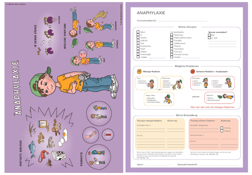 Beratungsmaterial Anaphylaxie bei Lebensmittelallergien