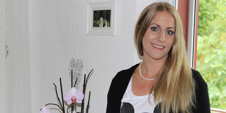 Junge Frau, Salomé, mit Anaphylaxie