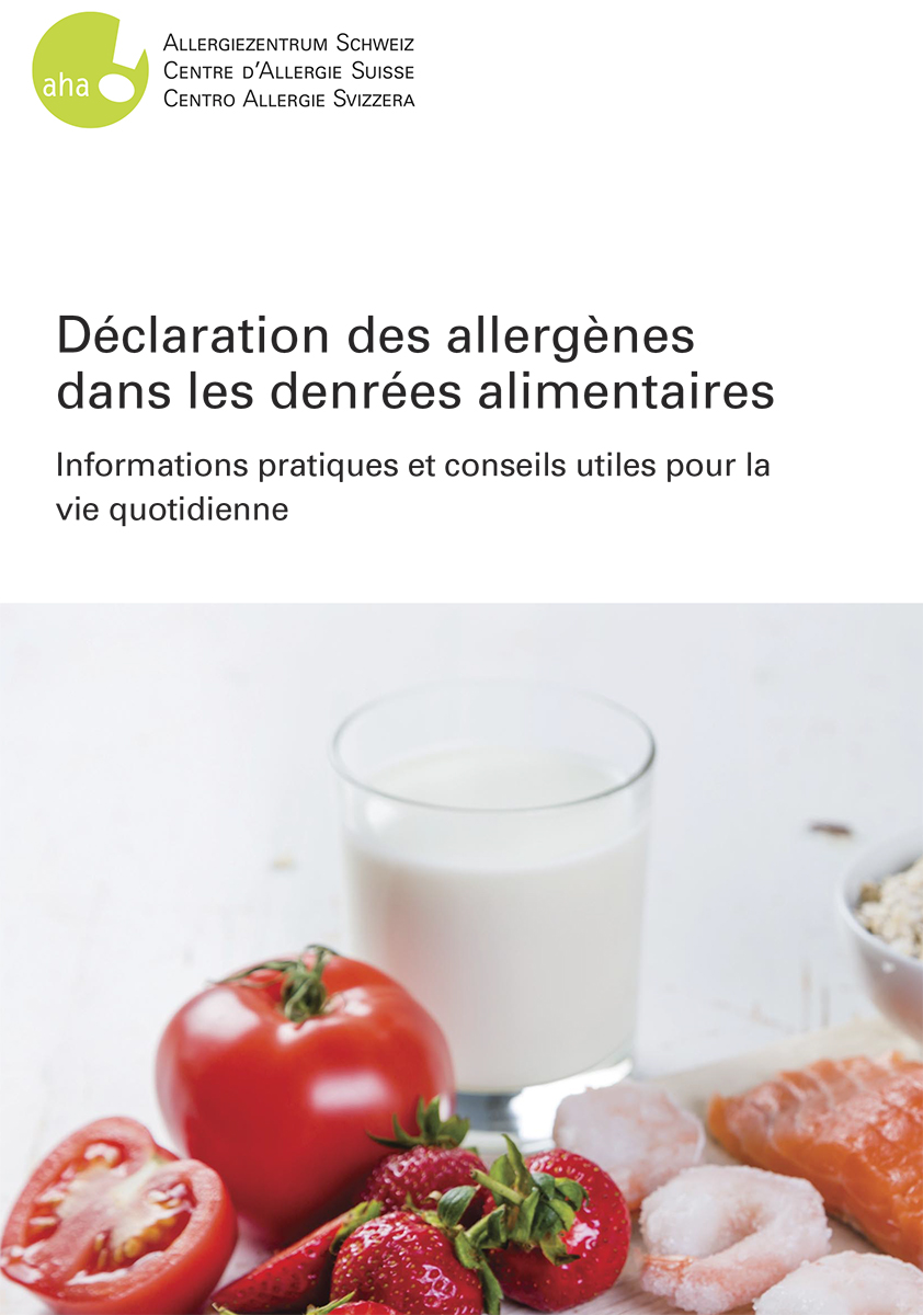 Déclaration des allergènes dans les denrées alimentaires