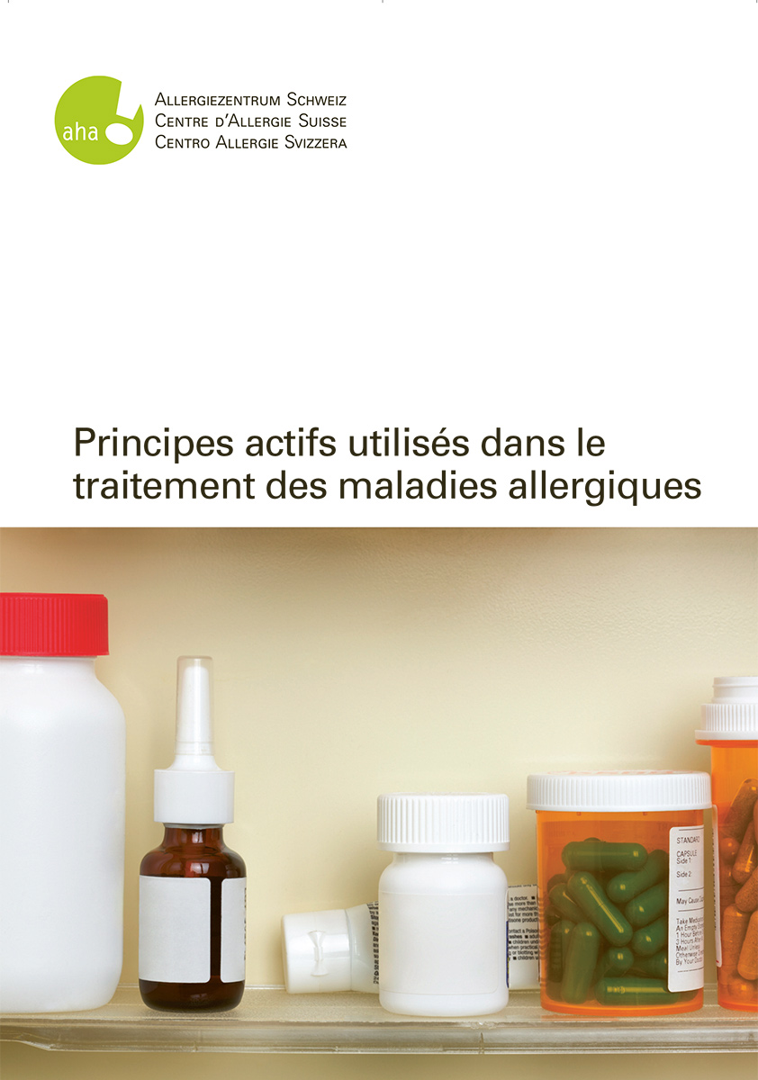 Principes actifs utilisés dans le traitement des maladies allergiques