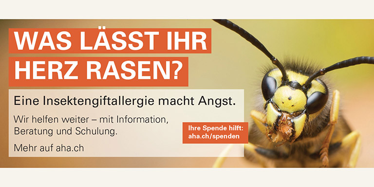 Füllerinserat, Sujet Insektengiftallergie